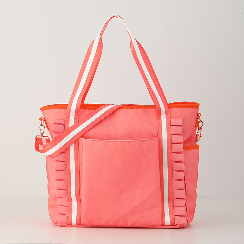 Pickleball, Tennis, and Everyday Tote | Lancaster | Coral Geometric