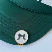 Bow-shaped golf ball marker for women