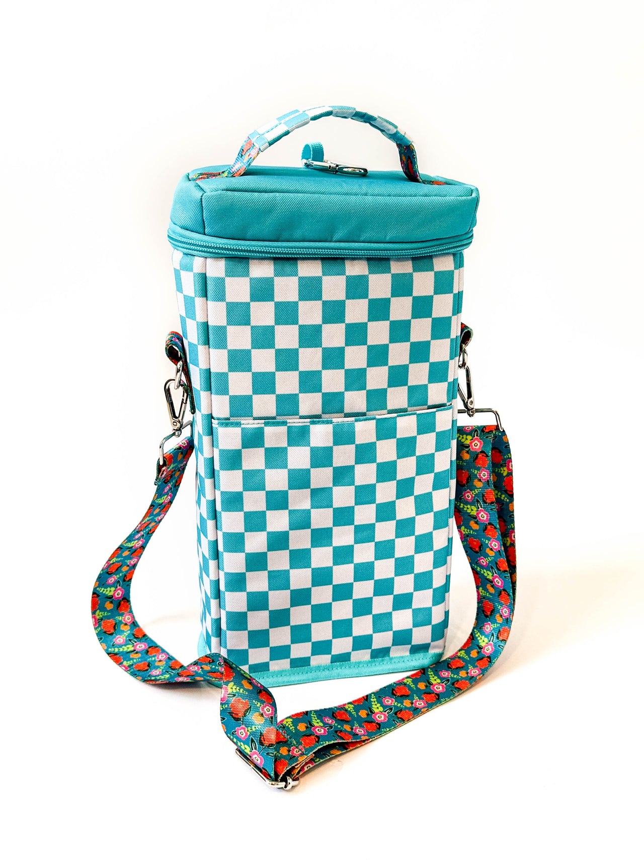 Beverage Cooler Bag | Bali | Teal and Floral