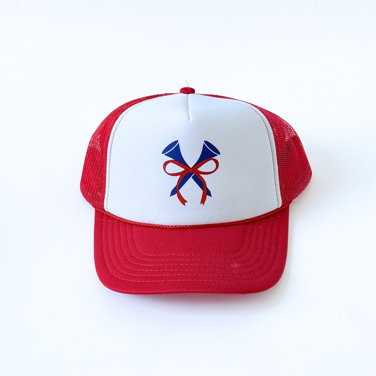 Red, White, & Blue Tees with Bow Trucker Hat