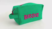 Green golf birdie terry pouch 